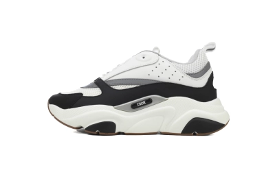 Dior White Black 'B22' Sneakers Cream
