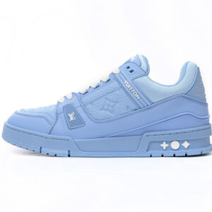 Louis Vuitton Trainer All Blue Embossing